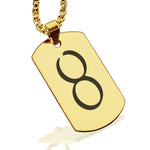 Stainless Steel Bismuth Alchemical Symbol Dog Tag Pendant - Comfort Zone Studios
