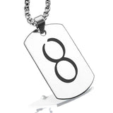 Stainless Steel Bismuth Alchemical Symbol Dog Tag Pendant - Comfort Zone Studios