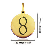 Stainless Steel Bismuth Alchemical Symbol Round Medallion Keychain