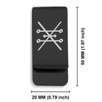 Stainless Steel Copper Alchemical Symbol Classic Slim Money Clip