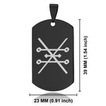 Stainless Steel Copper Alchemical Symbol Dog Tag Pendant - Comfort Zone Studios