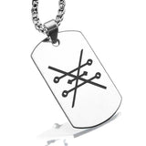 Stainless Steel Copper Alchemical Symbol Dog Tag Pendant - Comfort Zone Studios