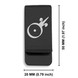 Stainless Steel Gold Alchemical Symbol Classic Slim Money Clip
