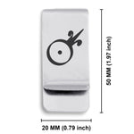 Stainless Steel Gold Alchemical Symbol Classic Slim Money Clip