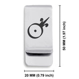 Stainless Steel Gold Alchemical Symbol Classic Slim Money Clip