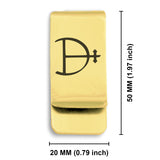 Stainless Steel Magnesium Alchemical Symbol Classic Slim Money Clip