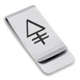 Stainless Steel Phosphorus Alchemical Symbol Classic Slim Money Clip