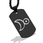 Stainless Steel Platinum Alchemical Symbol Dog Tag Pendant - Comfort Zone Studios