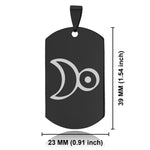 Stainless Steel Platinum Alchemical Symbol Dog Tag Pendant - Comfort Zone Studios