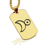 Stainless Steel Platinum Alchemical Symbol Dog Tag Pendant - Comfort Zone Studios