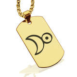 Stainless Steel Platinum Alchemical Symbol Dog Tag Pendant - Comfort Zone Studios