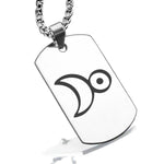 Stainless Steel Platinum Alchemical Symbol Dog Tag Pendant - Comfort Zone Studios