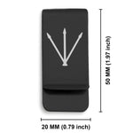 Stainless Steel Silver Alchemical Symbol Classic Slim Money Clip