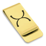 Stainless Steel Tin Alchemical Symbol Classic Slim Money Clip