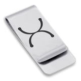 Stainless Steel Tin Alchemical Symbol Classic Slim Money Clip