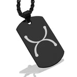 Stainless Steel Tin Alchemical Symbol Dog Tag Pendant - Comfort Zone Studios
