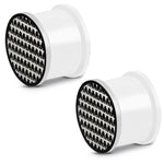 Glow in the Dark Soft Silicone Geometric Spaceship Saddle Ear Plugs, Pair - Comfort Zone Studios