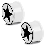 Glow in the Dark Soft Silicone Full All Star Saddle Ear Plugs, Pair - Comfort Zone Studios