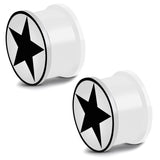 Glow in the Dark Soft Silicone Full All Star Saddle Ear Plugs, Pair - Comfort Zone Studios