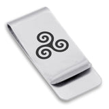 Stainless Steel Celtic Spiral Knot Classic Slim Money Clip