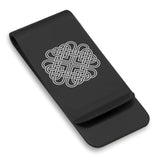 Stainless Steel Celtic Love Knot Classic Slim Money Clip