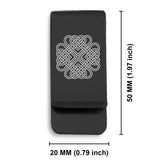 Stainless Steel Celtic Love Knot Classic Slim Money Clip