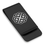 Stainless Steel Celtic Shield Knot Classic Slim Money Clip