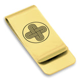 Stainless Steel Celtic Solomon's Knot Classic Slim Money Clip