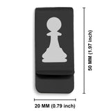 Stainless Steel Pawn Chess Piece Classic Slim Money Clip