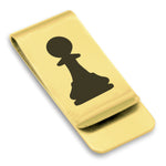 Stainless Steel Pawn Chess Piece Classic Slim Money Clip