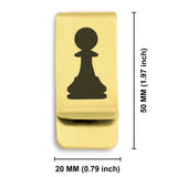 Stainless Steel Pawn Chess Piece Classic Slim Money Clip
