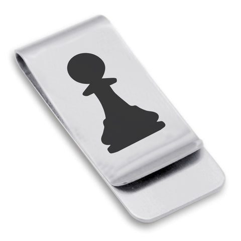 Stainless Steel Pawn Chess Piece Classic Slim Money Clip