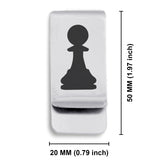 Stainless Steel Pawn Chess Piece Classic Slim Money Clip