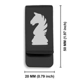 Stainless Steel Knight Chess Piece Classic Slim Money Clip