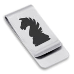 Stainless Steel Knight Chess Piece Classic Slim Money Clip