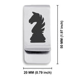 Stainless Steel Knight Chess Piece Classic Slim Money Clip