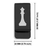 Stainless Steel Queen Chess Piece Classic Slim Money Clip