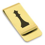 Stainless Steel Queen Chess Piece Classic Slim Money Clip