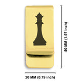 Stainless Steel Queen Chess Piece Classic Slim Money Clip