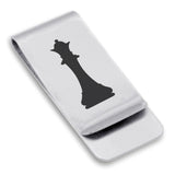 Stainless Steel Queen Chess Piece Classic Slim Money Clip