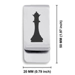 Stainless Steel Queen Chess Piece Classic Slim Money Clip