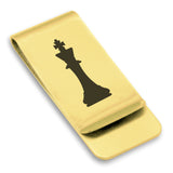 Stainless Steel King Chess Piece Classic Slim Money Clip