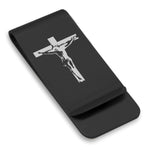 Stainless Steel Religious Cross Crucifix Classic Slim Money Clip