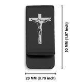 Stainless Steel Religious Cross Crucifix Classic Slim Money Clip