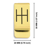 Stainless Steel Religious IH Monogram Classic Slim Money Clip