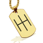 Stainless Steel Religious IH Monogram Dog Tag Pendant - Comfort Zone Studios