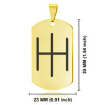Stainless Steel Religious IH Monogram Dog Tag Keychain - Comfort Zone Studios
