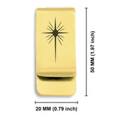 Stainless Steel Religious Star of Bethlehem Classic Slim Money Clip