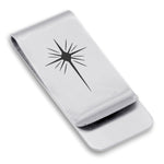 Stainless Steel Religious Star of Bethlehem Classic Slim Money Clip