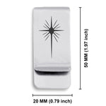 Stainless Steel Religious Star of Bethlehem Classic Slim Money Clip